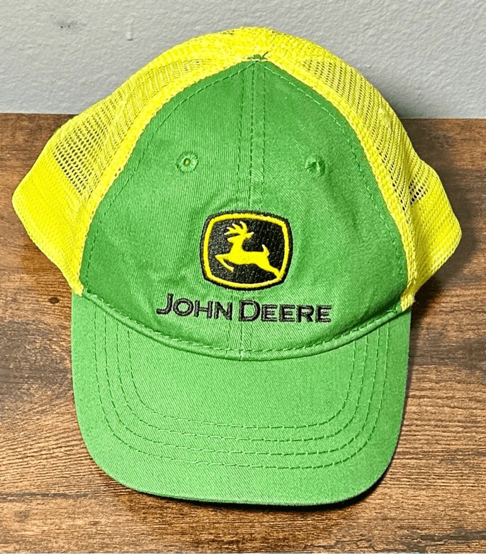 John Deere Toddler Tractors Farm Green & Yellow SnapBack Hat